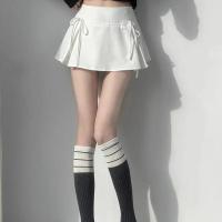 2025 Minifalda con lazo Falda corta plisada Boxy de tiro bajo Minifalda Verano Y2K 90s Traje lindo - details 1