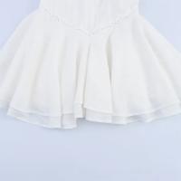 Vestido corto de playa con tirantes, cuello halter, espalda descubierta y decoración en capas PB&ZA2025, estilo veraniego para mujer. - details 6