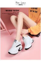 Zapatillas Blancas de Cuero Aumento Interior para Mujeres Tamaño Grande Absorción de Golpes - details 14