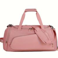 Bolsa de Fitness de viaje para hombres y mujeres, bolso de mano de gran capacidad para deportes al aire libre, separación seca y húmeda, bolso de baloncesto, bolsas de lona, zapatos, bolsillo - details 7