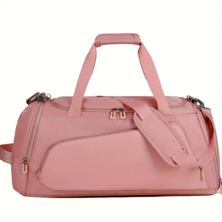 Bolsa de Fitness de viaje para hombres y mujeres, bolso de mano de gran capacidad para deportes al aire libre, separación seca y húmeda, bolso de baloncesto, bolsas de lona, zapatos, bolsillo - 1