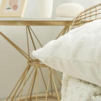Almohada Rectangular a rayas con rombos de felpa para sala de estar, funda de cojín de tela de algodón para cama, funda de almohada textil para el hogar, decoración para sofá - details 5