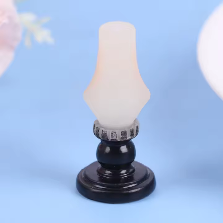 1Pcs 1:12 Scale Dollhouse Mini Candelabra Miniature Candlesticks Furniture Toy Candlesticks Furniture Toy Synthetic Resin Mini - 1