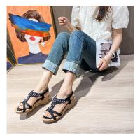 Sandalias de Mujer 2025 - Plataforma Boho con Flores y Strass, Chanclas de Playa Transpirables (Zapatos Verano Mujer, Sandalias Deportivas de Lujo) - details 17