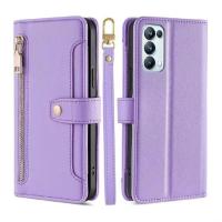 Funda magnética de cuero PU, funda con tapa, Reno 5 Pro 5G, cuerda colgante multifuncional - details 8
