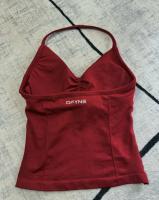 DFYNE-Top de tiras palangre de impacto para mujer, sujetador ajustado con espalda descubierta para yoga y gimnasio, ropa de entrenamiento elástica, top de gimnasio, sujetadores deportivos con cuello halter - details 6