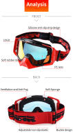 Gafas de Motocross VEMAR A prueba de viento, resistente al desgaste, anti-impacto, ligera, visión HD Para motocicletas, bicicletas, monopatines, escalada, deportes al aire libre, ATV, MTB, esquí - details 4