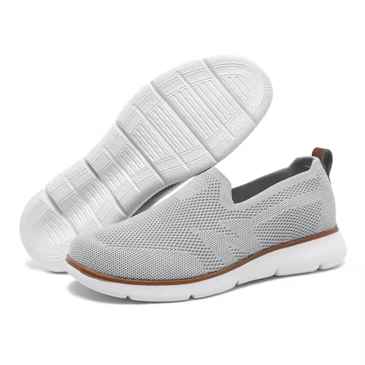 Mules antideslizantes para hombre, zapatos ligeros para caminar, transpirables, color gris - 1