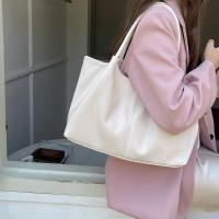 Bolso de hombro blanco sencillo 2025 Bolso de mano suave de cuero PU para mujer - details 4