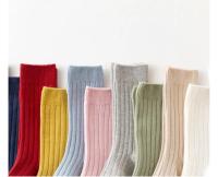 Calcetines hasta la rodilla para bebé, medias de algodón liso a rayas, largo, para niños de 0 a 3 años, 1 par - details 9