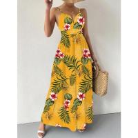 Vestido de novia floral francés para mujer, verano 2024, elegante estilo bohemio vintage con cintura ceñida, hasta la rodilla. - details 18