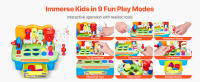 SucceBuy Juguete de banco de trabajo musical con sonidos y luces, juego de herramientas de aprendizaje educativo para niños pequeños de 2 años en adelante - details 1