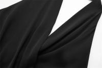 OUWU- top halter de satén a la moda para mujer, top elegante versátil plisado lateral sin espalda para mujer 2025 - details 16