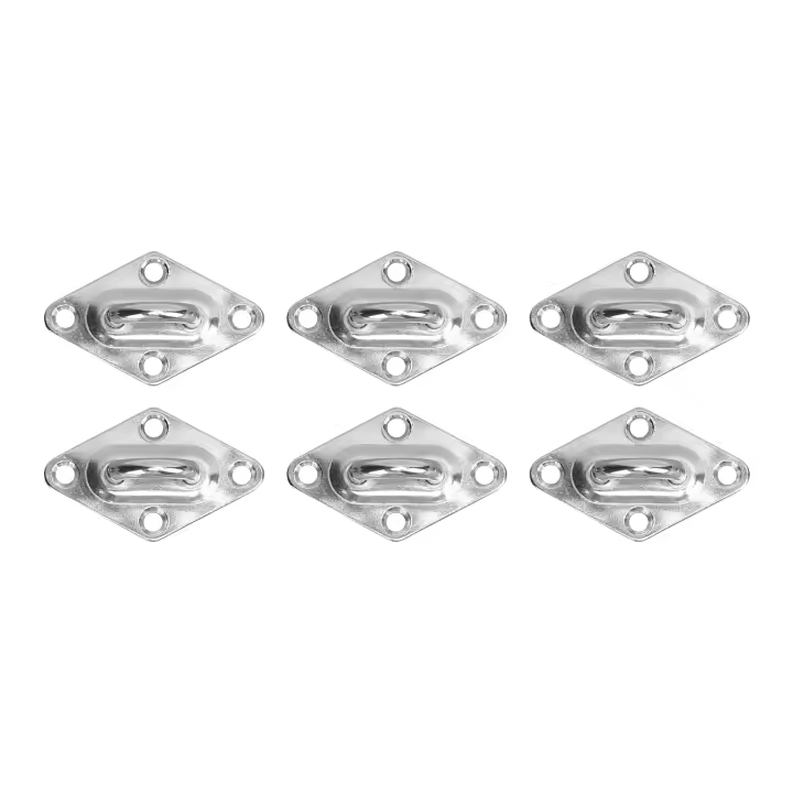 Ganchos de Pared de Ojos de Diamante 6PCS Acero Inoxidable para Cubierta Marina - 1