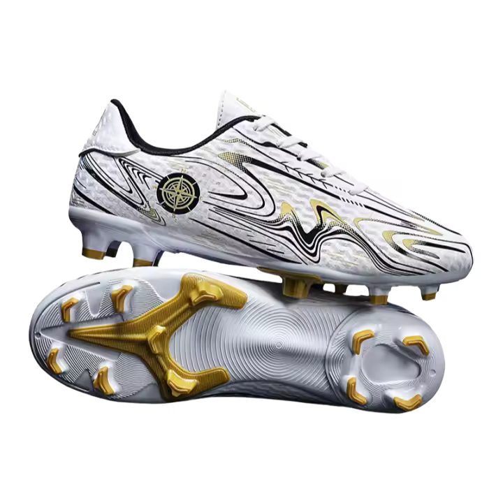 Zapatos de Fútbol de Cuero para Niños Suela Antideslizante Forro de Cuero - 1