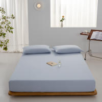 Bonenjoy-sábanas ajustadas de Color sólido, Funda de colchón suave, Sábana elástica, ropa de cama para el hogar, sin funda de almohada, 1 unidad - details 5