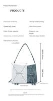 Bolsa de motocicleta de mezclilla azul resistente al desgaste impermeable con diseño de borla y cuerda - details 6