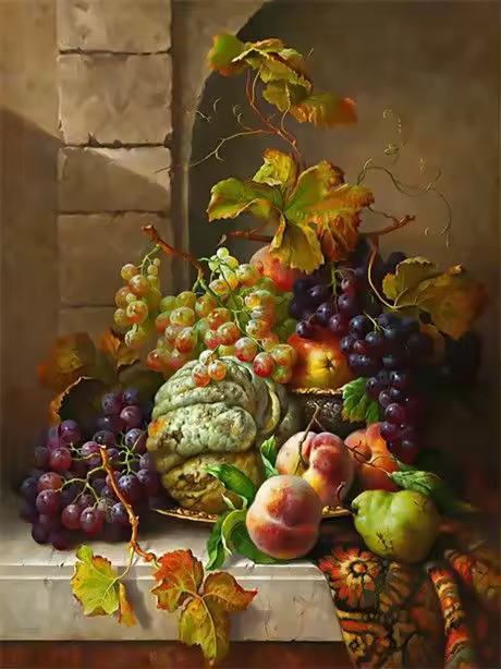RUOPOTY-pintura decorativa por números, imagen hecha a mano, dibujo de frutas, Kits de manualidades para adultos - 1