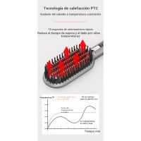 2025 nuevo anión peine alisador de pelo termostato casero cuidado del cabello pantalla táctil inteligente peine del pelo versión más amplia de la plancha de pelo - details 5