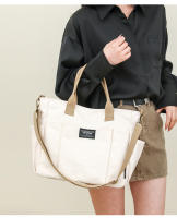 Toth de gran capacidad multibolsillo de mano bolsa de lona simple de ocio estudiante hombro cross-body clase bolsa de ordenador - details 17