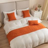 Carrileras Decorativas Para Cama con Patrón de Concha en Terciopelo Nuevo Diseño en Color Gris Rosa Amarillo Azul Verde Material Poliéster Hecho en China - details 28