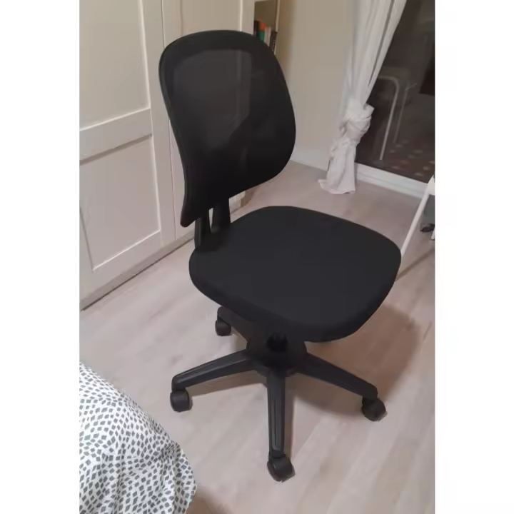 Silla de Oficina Ergonómica Sin Respaldas Juvenil sin Brazos Soporte Lumbar Tela Transpirable - 1