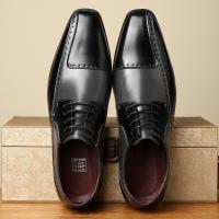 Zapatos elegantes de cuero para hombre, calzado Formal de lujo para oficina, fiesta, negocios, marrón, inglés, color negro - details 14