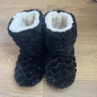 Zapatillas de invierno para mujer, zapatos de invierno, calcetines de suelo para parejas, zapatillas de tubo alto antideslizantes de terciopelo grueso para baile interior para adultos - details 3