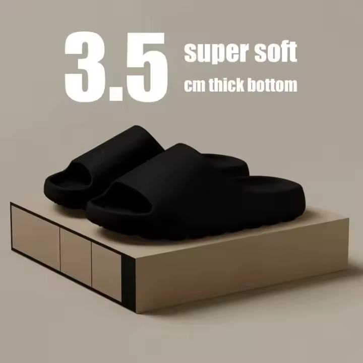 Zapatillas de Coco para Hombre y Mujer Moda de Verano Suela Gruesa Antiparadas Suaves - 1