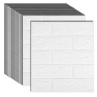 Pegatina de ladrillo 3D autoadhesiva, papel tapiz de espuma impermeable, bricolaje, habitación, cocina, techo, fondo, calcomanías de pared, 15 piezas - details 0