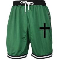 Pantalones de Baloncesto Cruzado para Hombres Línea de Malla de Secado Rápido Cintura Elástica - details 10
