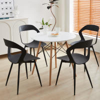 EGOONM-Juego de 4 sillas de comedor Escandinavia, muebles para comedor, silla de diseño nórdico, sillas creativas con respaldo para el hogar - details 3