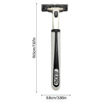 Maquinilla de afeitar de seguridad para hombres y mujeres, mango largo, doble capa, regalo para padre, marido, novio - details 3