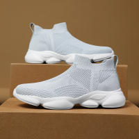 Zapatillas de deporte informales sin cordones para hombre, zapatos transpirables para caminar, ligeros, talla grande, color negro - details 6