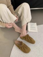 Nuevos Zapatillas de Plataforma para Mujer Primavera-Verano 2025 Versátiles Cordones de Media Pantorrilla en Piel Arrugada - details 18
