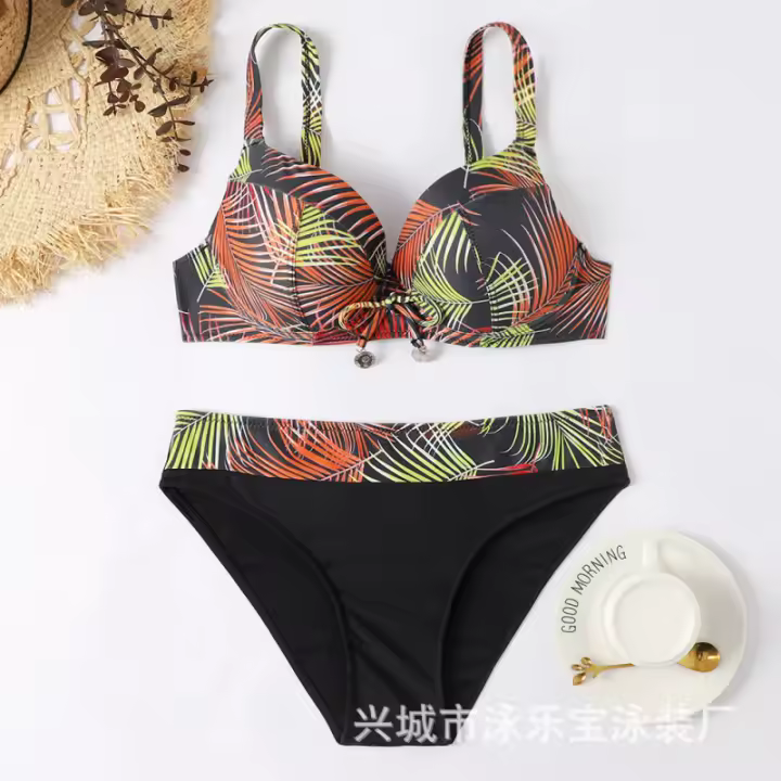 Bañadores grandes sexys para mujer, Bikini de playa con Push-up, conjunto de Bikinis, ropa de baño, traje de baño - 1