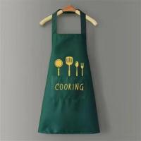 Delantal de Cocina para Mujeres, Hombres y Adultos - Impermeable a Prueba de Aceite, Negro con Bolsillos - para el Hogar, Jardinería, Catering, Barbacoa y Restaurante - details 1
