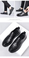 Zapatos de Cuero de Vaca de Primavera Zapatos Formales de Negocios para Hombres con Suela Suave - details 15