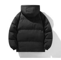 Chaqueta Térmica para Hombres Color Sólido, Desmontable con Gorra, Impermeable para Deportes al Aire Libre en Invierno - details 2