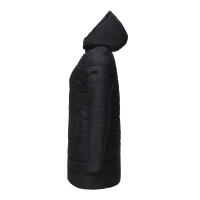 Chaqueta larga acolchada con capucha para mujer, abrigo ligero resistente al agua - details 9