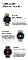 HK4-reloj inteligente con pantalla táctil AMOLED, Smartwatch con detección de ritmo cardíaco, función NFC, respiración constante, entrenamiento, 2024 - details 14