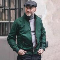 Chaqueta americana Harrington G9 pilot con cuello levantado para hombre, primavera 2024 - details 14