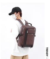 Bolso para hombres bolso Pu mochila de gran capacidad viaje de ocio bolso de computadora de embarque para hombres - details 15