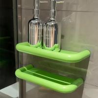 Estante de almacenamiento para baño de dopamina, estante de almacenamiento para colgar en la pared, drenable, organizador de artículos de tocador resistente y duradero - details 4
