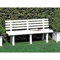 Banco Resina Blanco 145x49 cm. - details 1