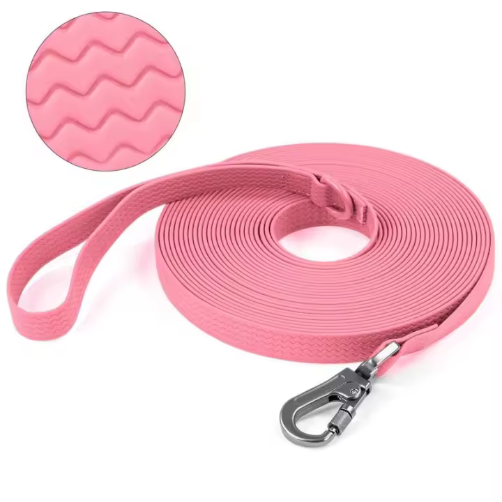 Correa de PVC Impermeable para Perros Grandes Fuerte, Larga, Fácil de Limpiar para Entrenamiento de Correr - 1