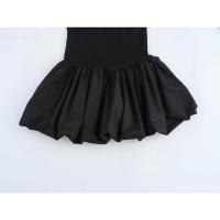 Nueva ropa de mujer, diseño francés europeo y americano, vestido hinchado de empalme de punto de moda y versátil - details 9