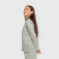 Tramas+ Pijama largo tipo camisa mujer fabricado en 100% algodón suave y transpirable, diseño clásico y elegante ideal para dormir o - details 1