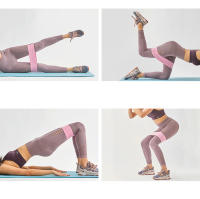 Juego de bandas elásticas de goma para Yoga, expansor de cadera, gimnasio, entrenamiento en casa, 3 piezas - details 7