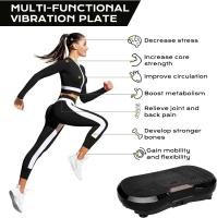 Placa de Vibración para Entrenamiento Corporal Completo Motor Silencioso 10 Programas Pre-Ajustados 120 Niveles de Vibración Antideslizante Banda de Entrenamiento Control Remoto - details 15